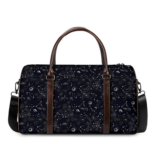Constellation Space Pattern Print Duffle Bag