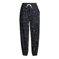 Constellation Space Pattern Print Fleece Lined Knit Pants
