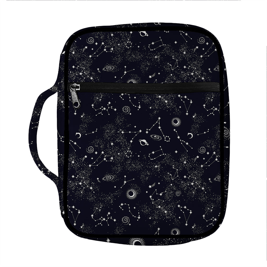 Constellation Space Pattern Print Front Pocket Bible Bag