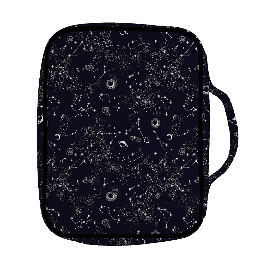 Constellation Space Pattern Print Front Pocket Bible Bag