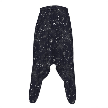 Constellation Space Pattern Print Hammer Pants