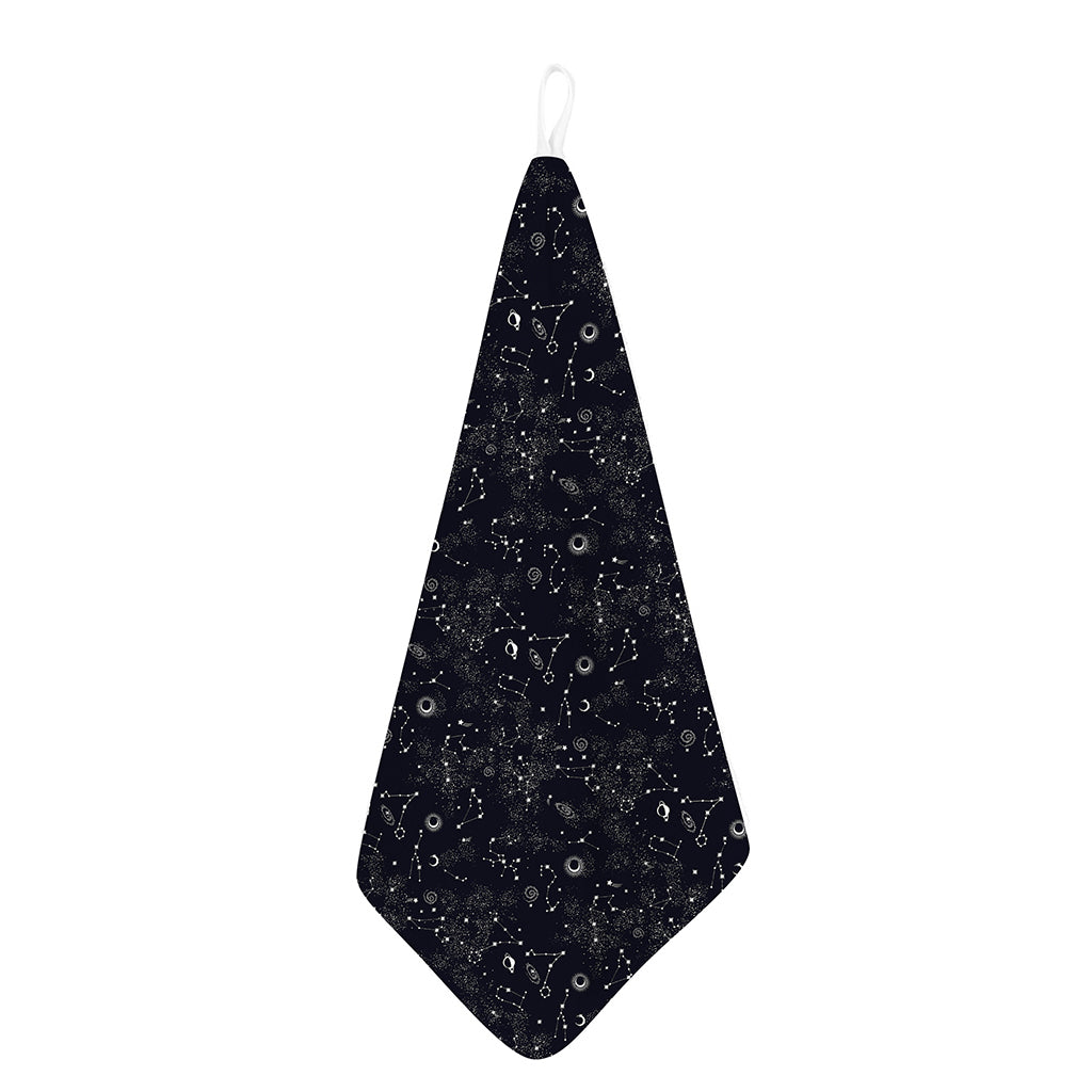 Constellation Space Pattern Print Hand Towel
