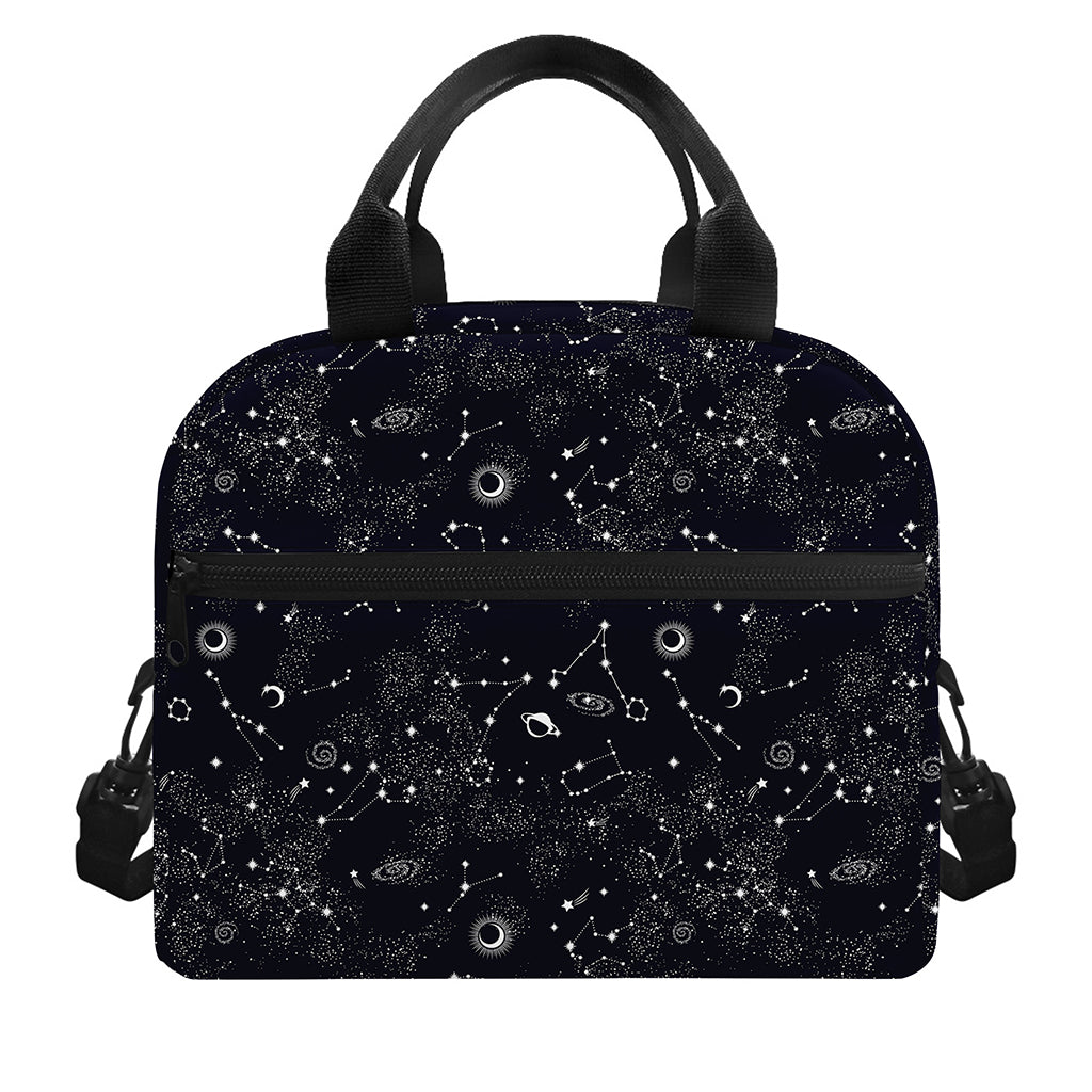 Constellation Space Pattern Print Insulated Lunch Bag