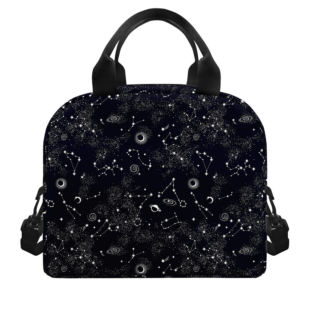 Constellation Space Pattern Print Insulated Lunch Bag