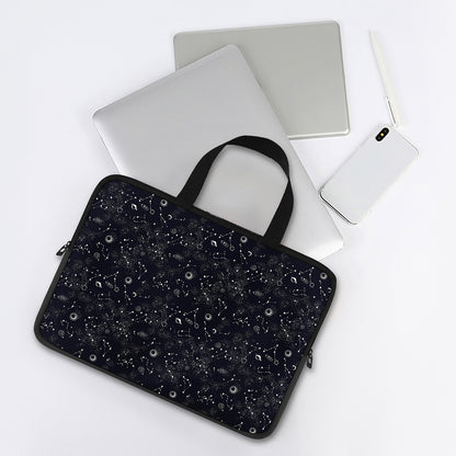 Constellation Space Pattern Print Laptop Sleeve With Handle