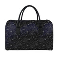 Constellation Space Pattern Print Leather Duffel Bag