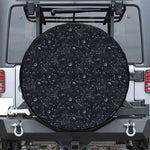 Constellation Space Pattern Print Leather Spare Tire Cover