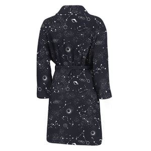 Constellation Space Pattern Print Men's Bathrobe