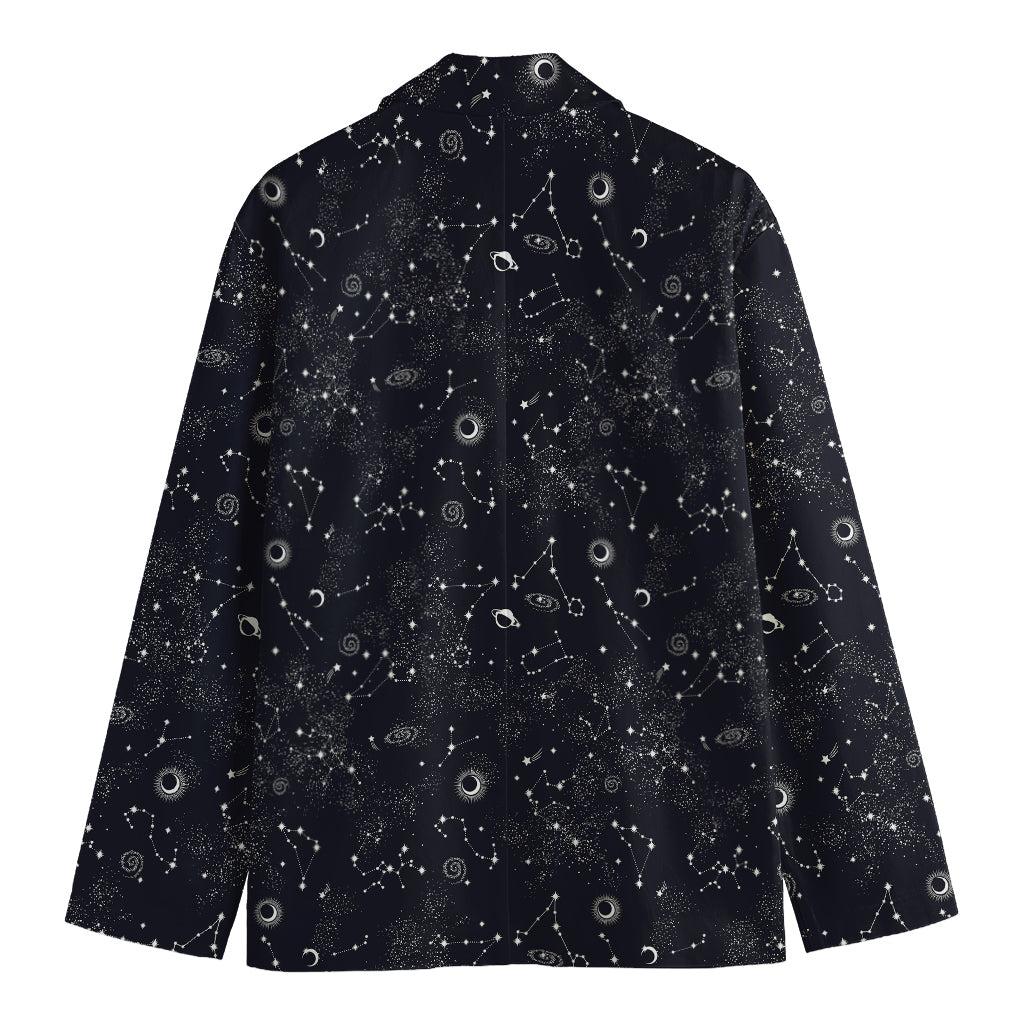 Constellation Space Pattern Print Men's Blazer