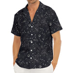 Constellation Space Pattern Print Men's Deep V-Neck Shirt