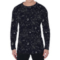 Constellation Space Pattern Print Men's Long Sleeve T-Shirt