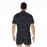 Constellation Space Pattern Print Men's Rompers