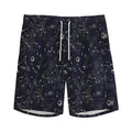 Constellation Space Pattern Print Men's Athletic Shorts