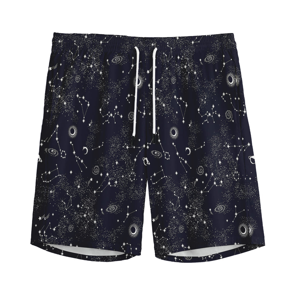 Constellation Space Pattern Print Men's Sports Shorts