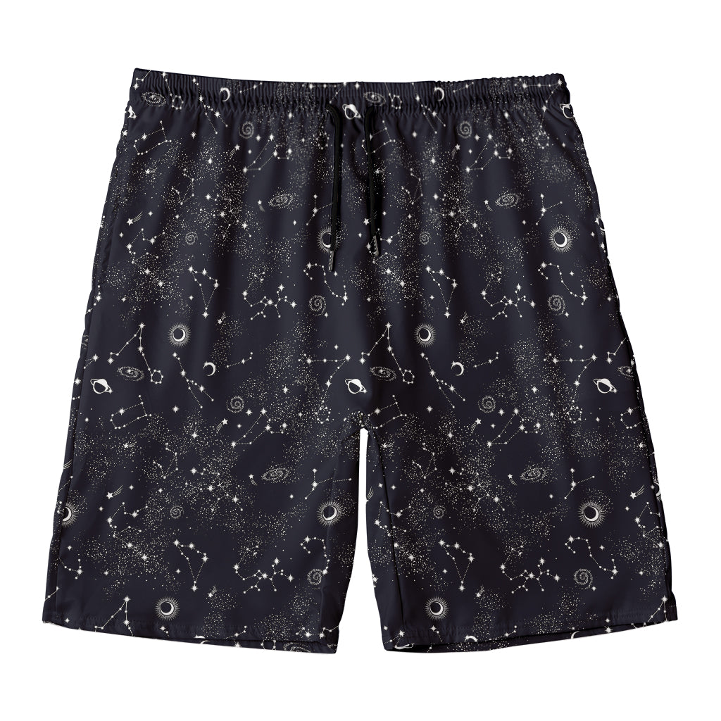Constellation Space Pattern Print Men's Swim Trunks