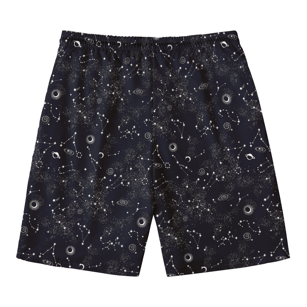Constellation Space Pattern Print Men's Swim Trunks