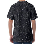 Constellation Space Pattern Print Men's Velvet T-Shirt