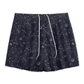 Constellation Space Pattern Print Mesh Shorts