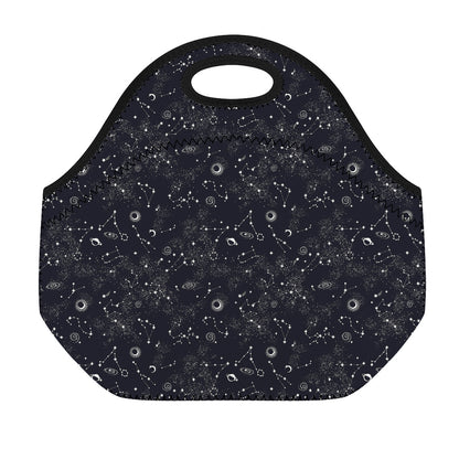 Constellation Space Pattern Print Neoprene Lunch Bag