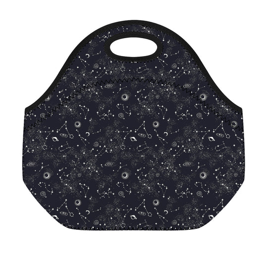 Constellation Space Pattern Print Neoprene Lunch Bag