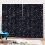 Constellation Space Pattern Print Pencil Pleat Curtains