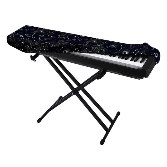 Constellation Space Pattern Print Piano Keyboard Cover