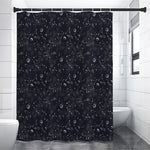 Constellation Space Pattern Print Premium Shower Curtain