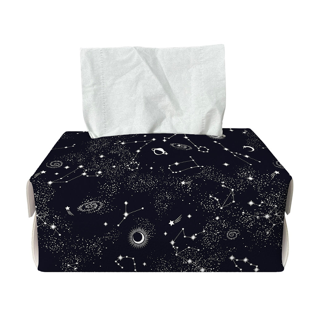 Constellation Space Pattern Print Rectangle Tissue Box Cover