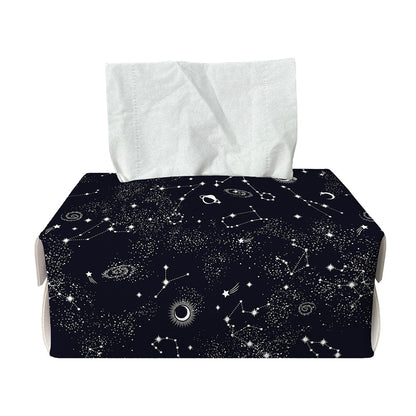 Constellation Space Pattern Print Rectangle Tissue Box Cover