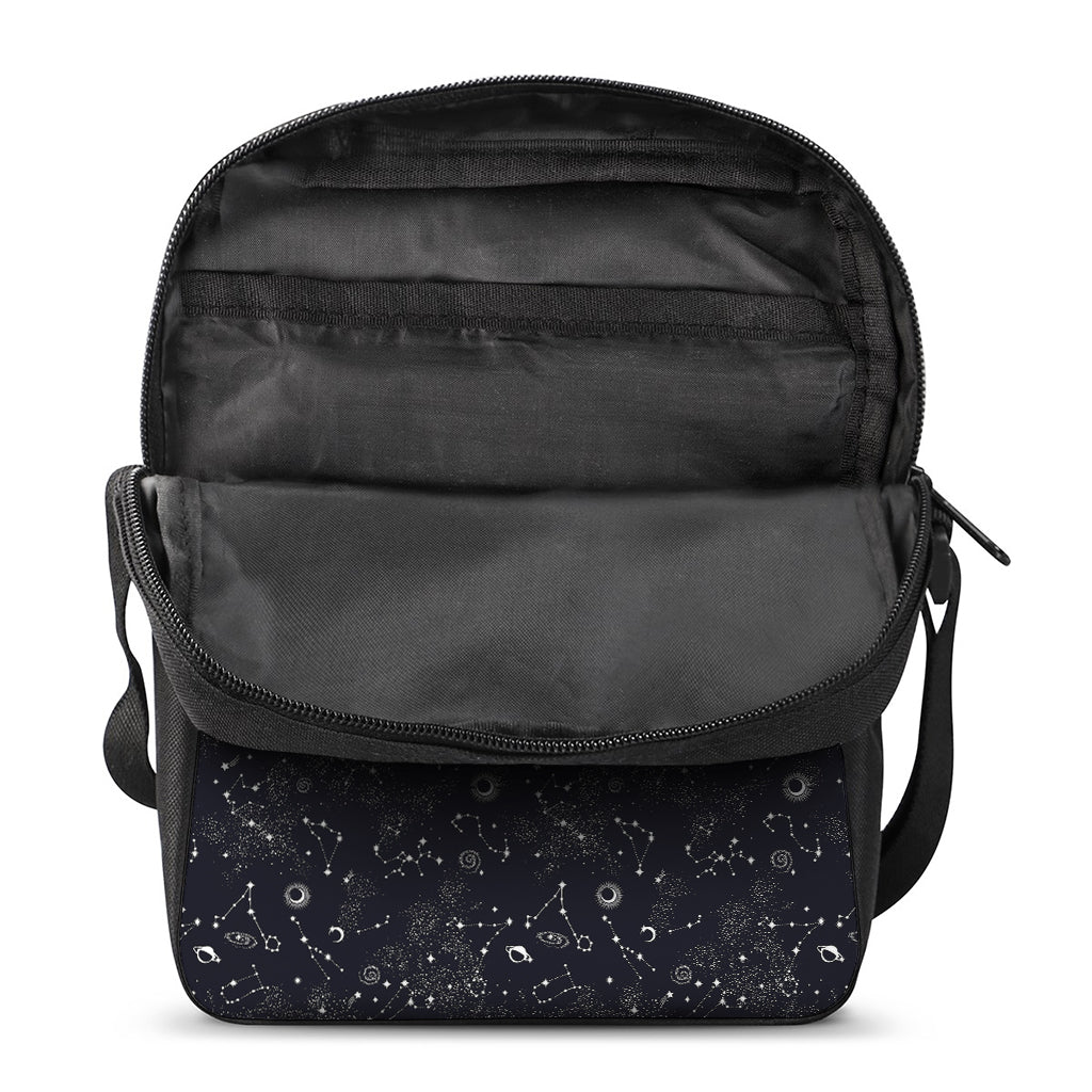 Constellation Space Pattern Print Rectangular Crossbody Bag