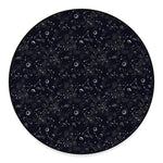 Constellation Space Pattern Print Round Floor Mat