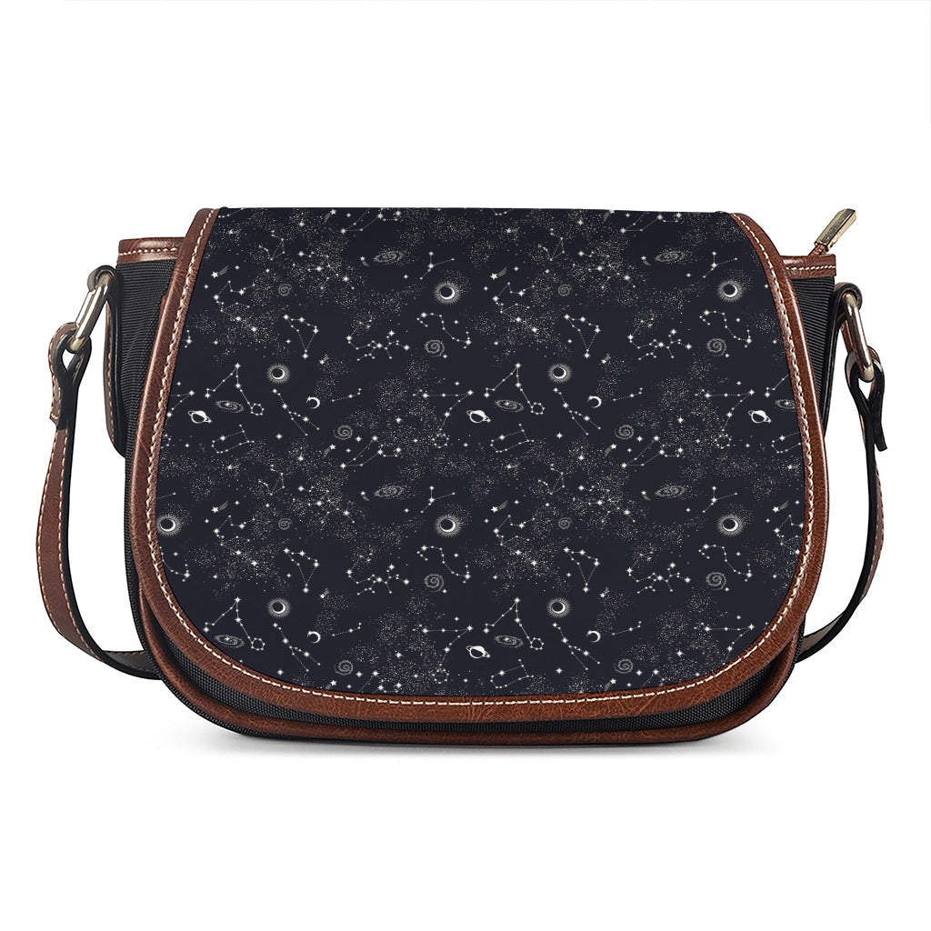 Constellation Space Pattern Print Saddle Bag