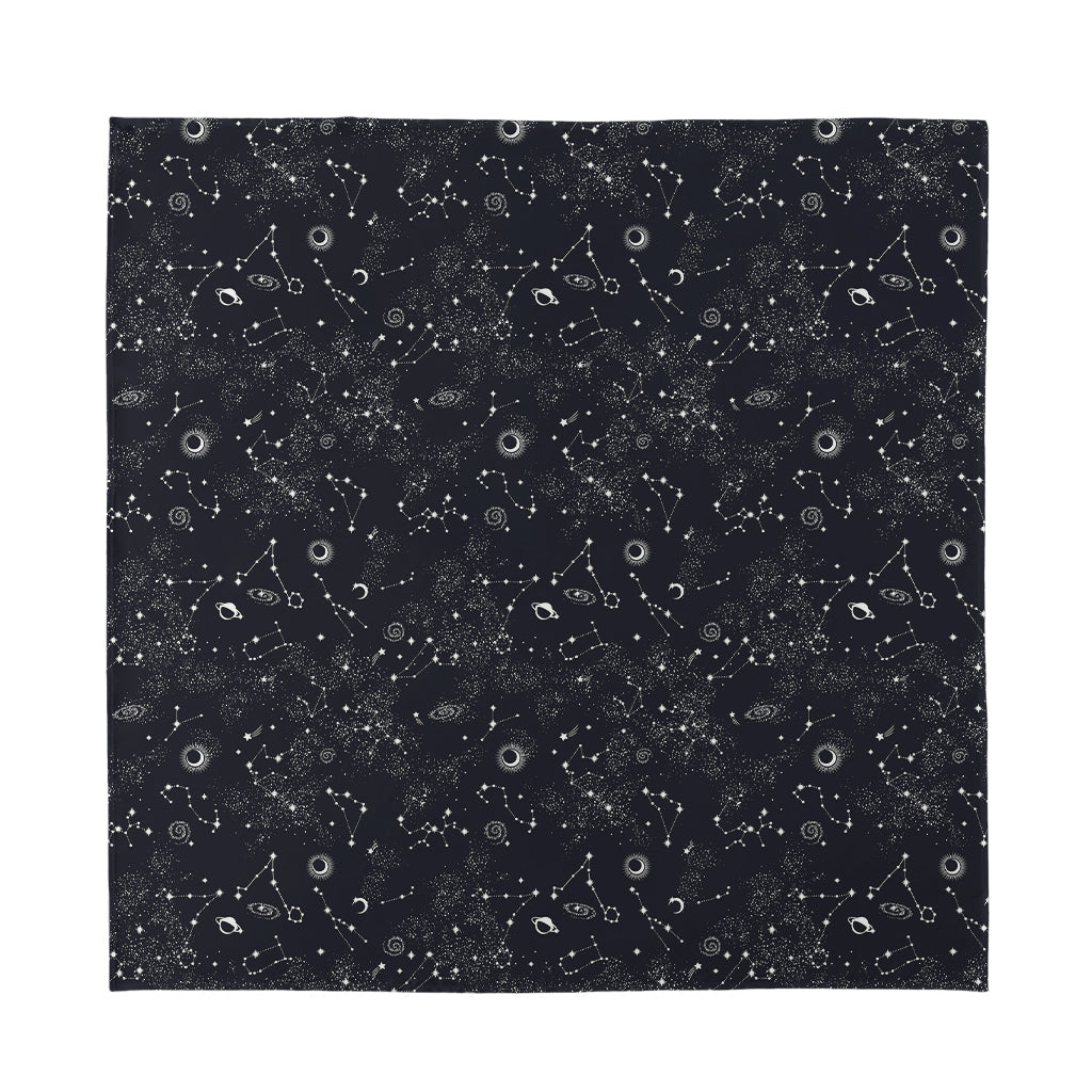 Constellation Space Pattern Print Silk Bandana