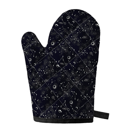 Constellation Space Pattern Print Single Oven Mitt