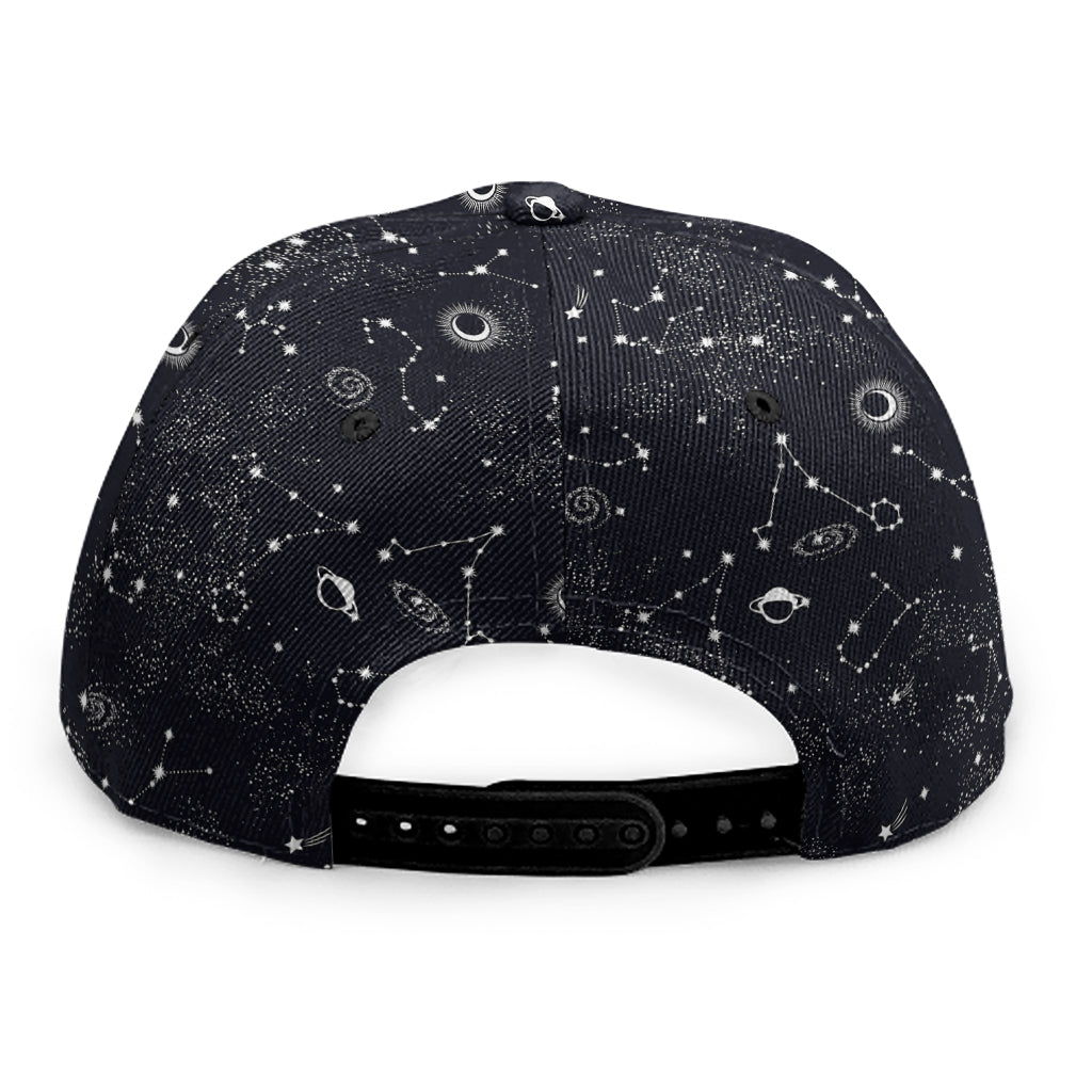 Constellation Space Pattern Print Snapback Cap