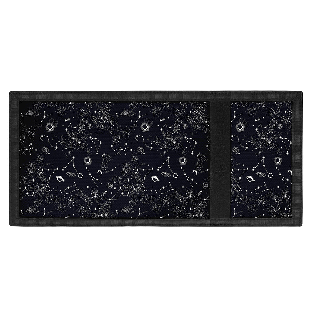 Constellation Space Pattern Print Trifold Wallet