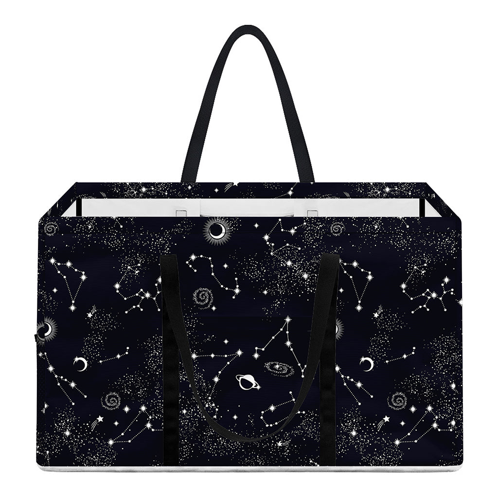 Constellation Space Pattern Print Utility Tote Bag