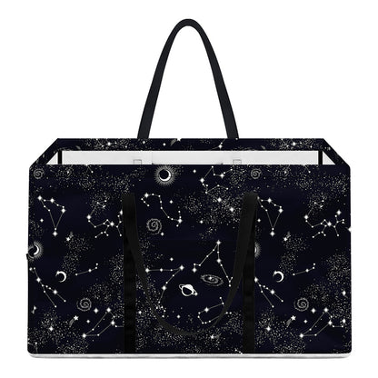 Constellation Space Pattern Print Utility Tote Bag