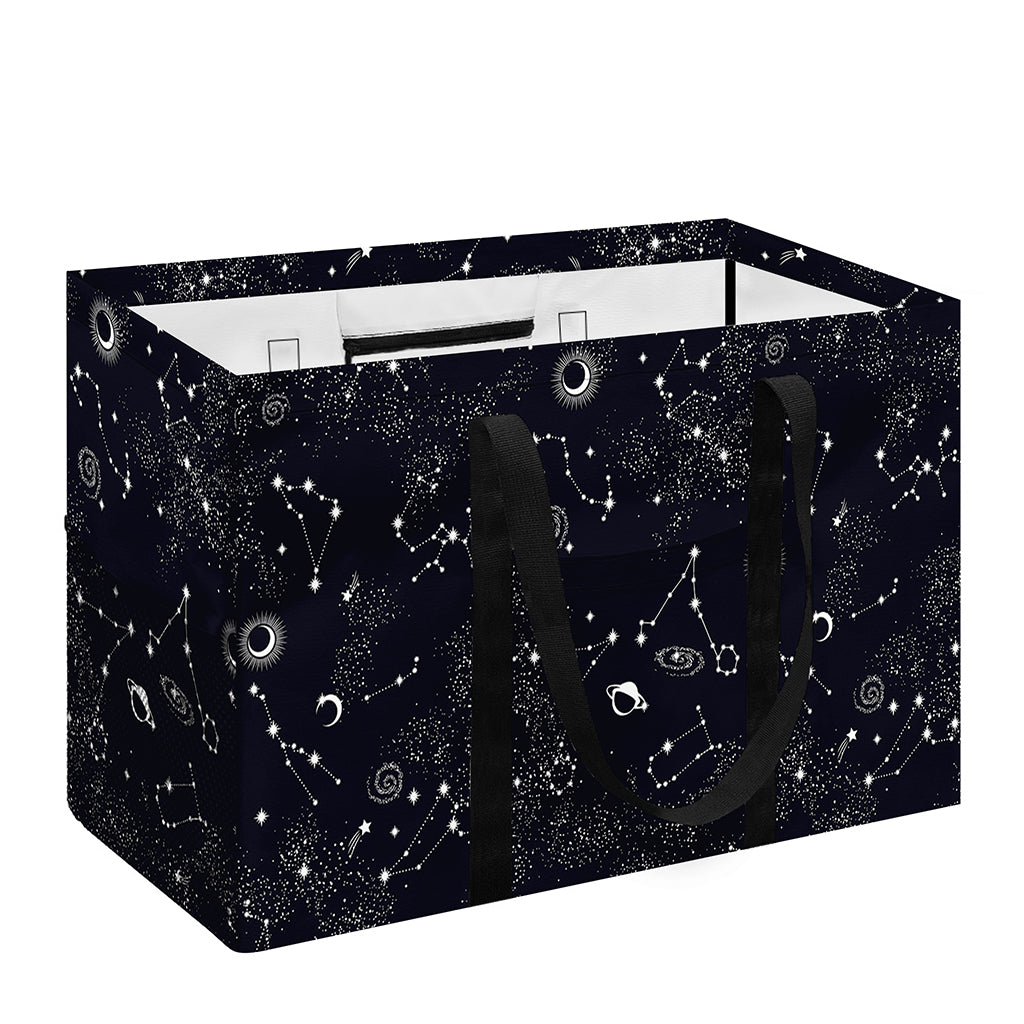 Constellation Space Pattern Print Utility Tote Bag