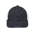 Constellation Space Pattern Print White Mesh Trucker Hat