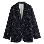 Constellation Space Pattern Print Women's Blazer
