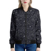 Constellation Space Pattern Print Women's Bomber Jacket