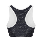 Constellation Space Pattern Print Women's Sports Bra