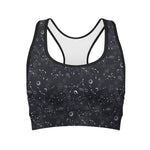 Constellation Space Pattern Print Women's Sports Bra