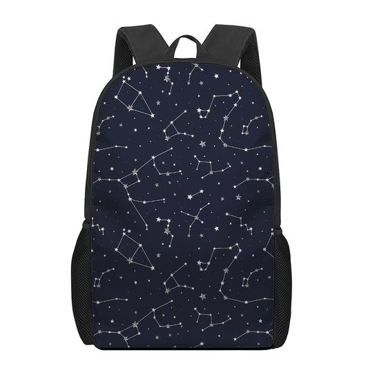 Constellation Stars Pattern Print 17 Inch Backpack