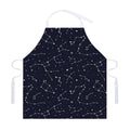 Constellation Stars Pattern Print Adjustable Apron