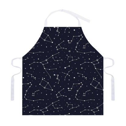 Constellation Stars Pattern Print Adjustable Apron