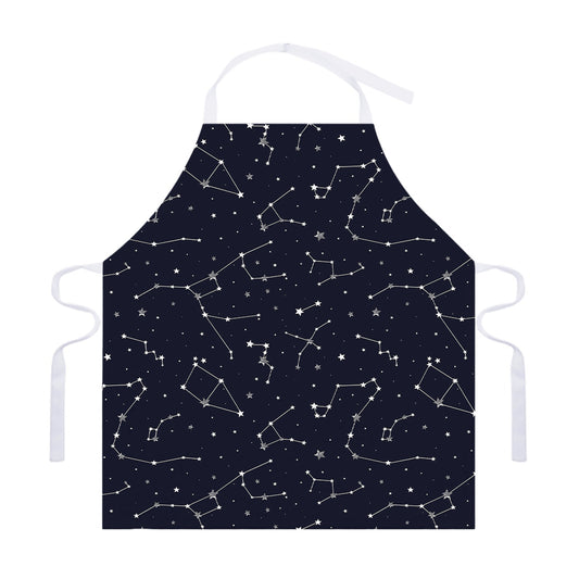 Constellation Stars Pattern Print Adjustable Apron