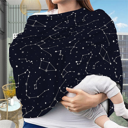 Constellation Stars Pattern Print Baby Seat Cover