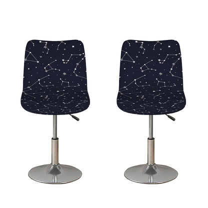 Constellation Stars Pattern Print Bar Stool Covers
